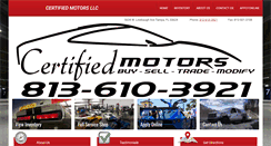 Desktop Screenshot of certifiedmotorsllc.com