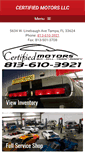 Mobile Screenshot of certifiedmotorsllc.com